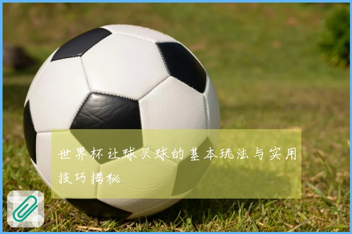 世界杯让球买球的基本玩法与实用技巧揭秘